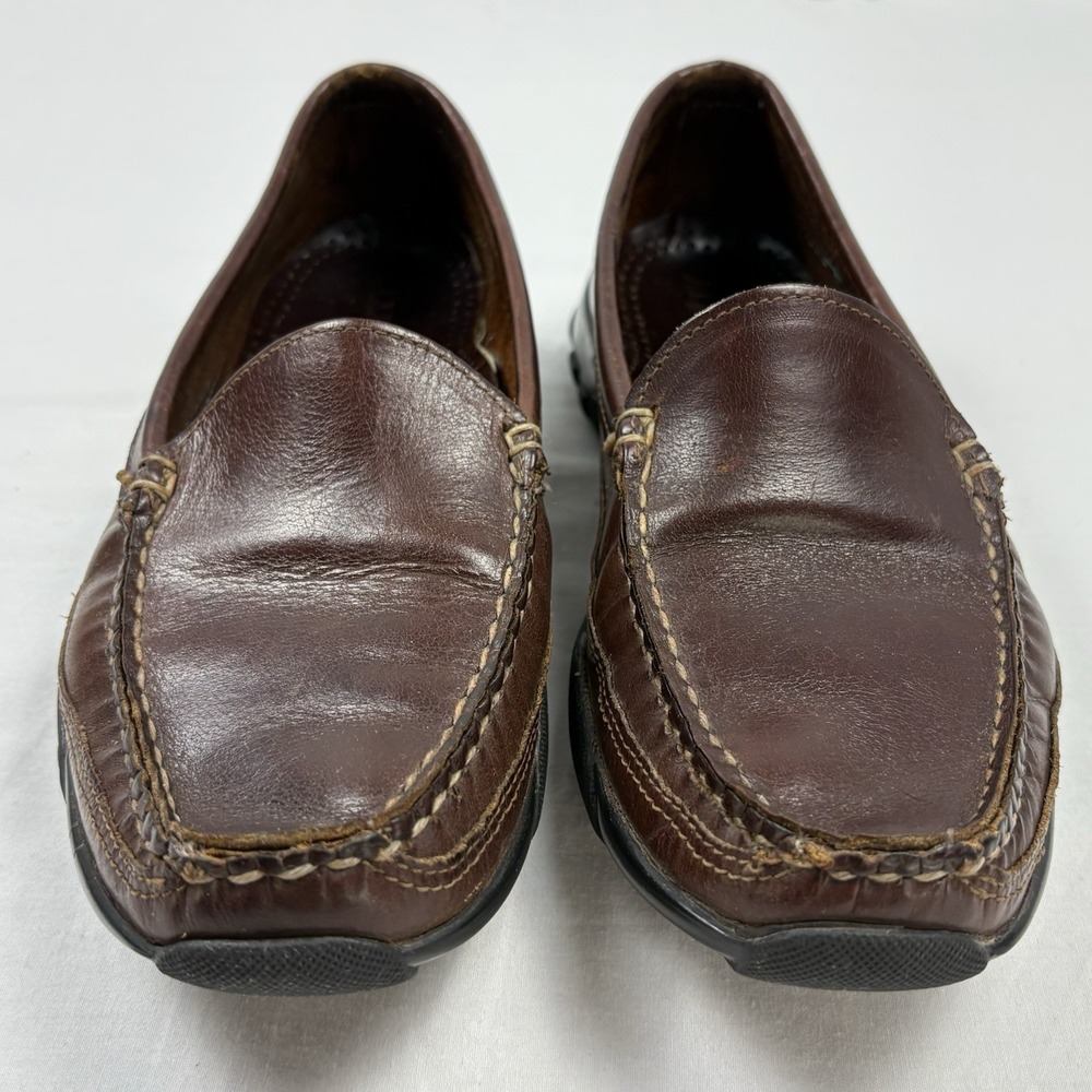 Allen Edmonds Boulder Dark Brown Leather Loafers Slip-On Driving Shoes 8D USA - Picture 2 of 14